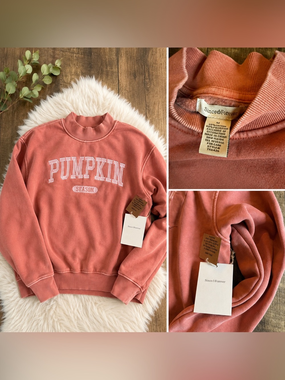 Viral 🎃 Since Forever Pumpkin Season Sweatshirt – Size Medium – NWT